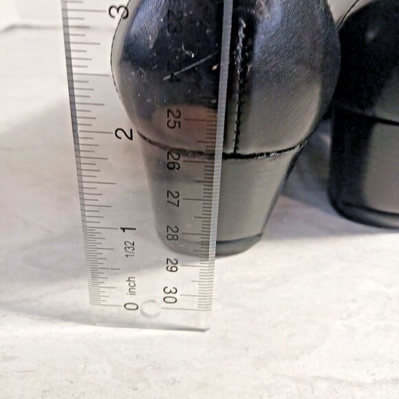 Clark Everyday Active Air Black Leather Double Strap Mary Jane Pump Heels SZ 7M. - Picture 8 of 10